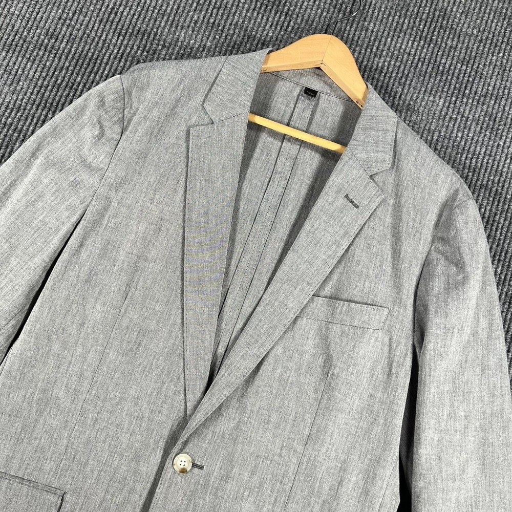 J Crew Blazer Mens 40R Gray Ludlow Somelos Stretch Slim Fit Sport Coat